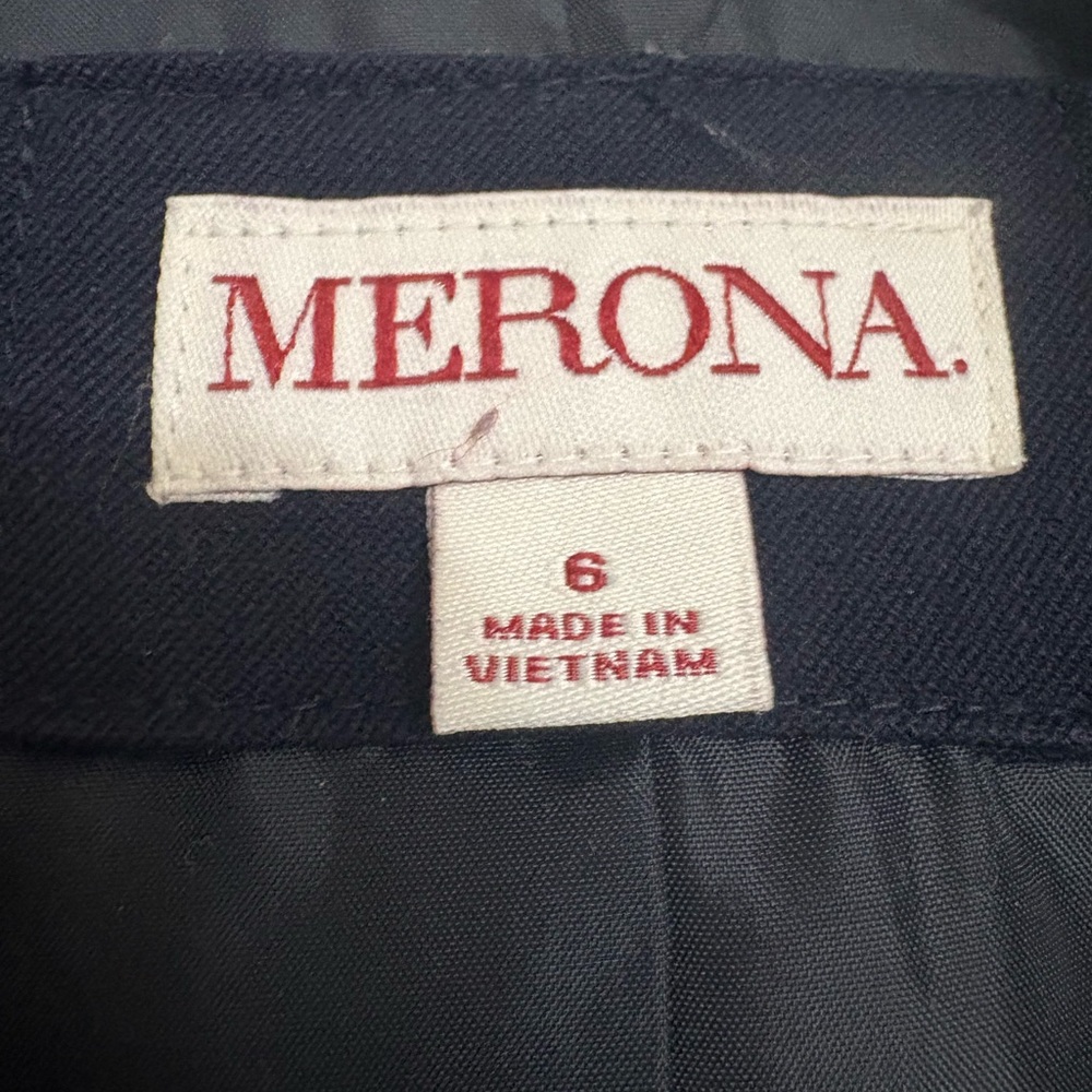Merona Women's Dark Blue Suit Jacket Size 6 - Picture 8 of 9